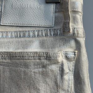Helmut Lang white and silver Jeans